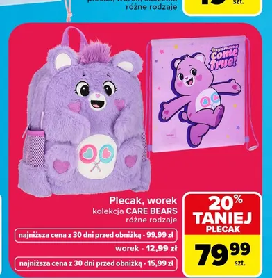Worek kolekcja Care Bears promocja w Carrefour