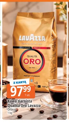 Kawa ziarnista Qualita Oro Lavazza promocja w Leclerc