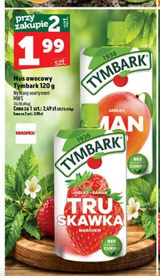 Mus owocowy Tymbark promocja w TOPAZ