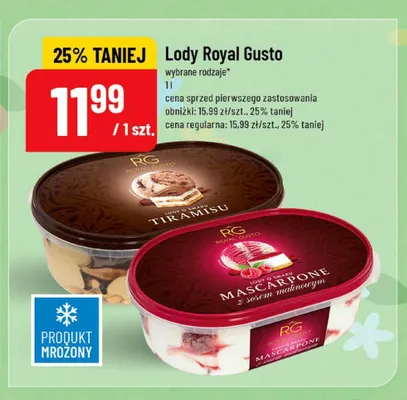 Lody Royal Gusto promocja w POLOmarket