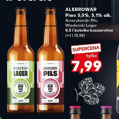 Piwo AleBrowar Wiedeński Lager 5,1% alk. promocja w Kaufland