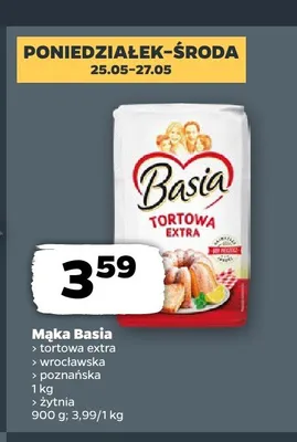 Mąka Basia żytnia promocja w Netto