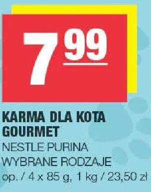 Karma dla kota Gourmet promocja w SPAR