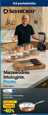 Patelnie i garnki ze stali szlachetnej z warstwą miedzi Silvercrest promocja w Lidl