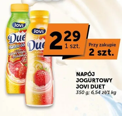 Napój jogurtowy Jovi Duet promocja w Groszek