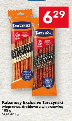 Kabanosy Exclusive drobiowe z wieprzowiną promocja w LEWIATAN
