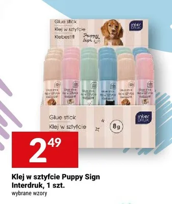Klej w sztyfcie Puppy Sign Interdruk promocja w Twój Market
