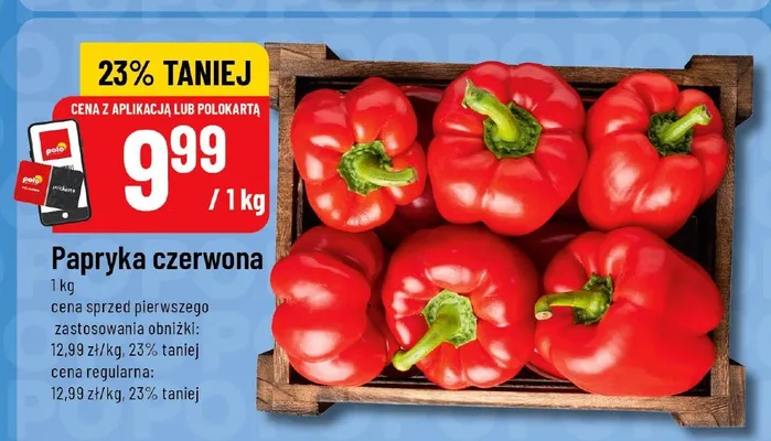 Papryka czerwona promocja w POLOmarket