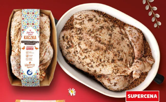 Kaczka z farszem z kaszą i grzybami promocja w Kaufland