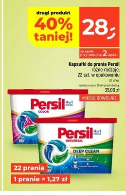 Kapsułki do prania Persil Color 4in1 Discs promocja w Dealz