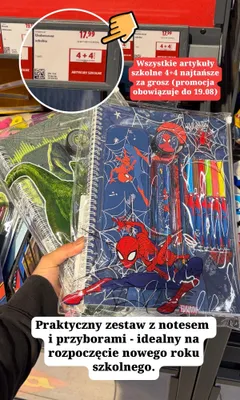 Zestaw szkolny Undercover Spider-Man promocja w Lidl