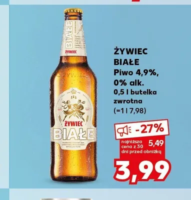Piwo bezalkoholowe Żywiec Białe promocja w Kaufland