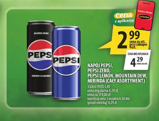 Napój gazowany Pepsi Lemon promocja w Arhelan
