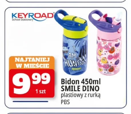 Bidon SMILE DINO Keyroad promocja w Leclerc