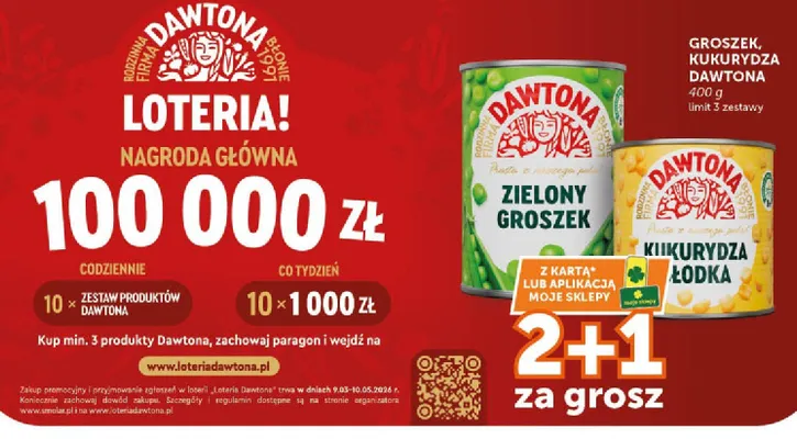 Groszek zielony Dawtona promocja w ABC