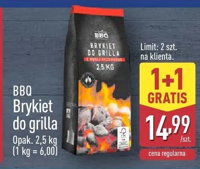 Brykiet do grilla BBQ promocja w Aldi