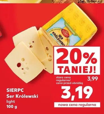 Ser Królewski light Sierpc promocja w Kaufland