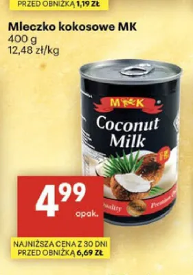 Mleczko kokosowe MK promocja w Delikatesy Centrum