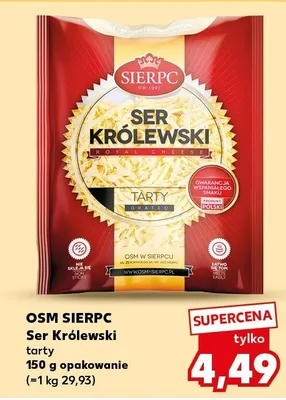 Ser Królewski tarty opakowanie promocja w Kaufland