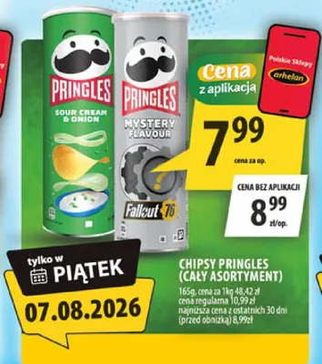 Chipsy Pringles Mystery Flavour promocja w Arhelan