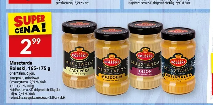 Musztarda dijon Roleski promocja w Twój Market