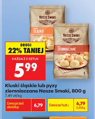 Pyzy ziemniaczane Nasze Smaki promocja w Biedronka