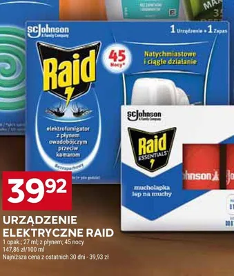 Urządzenie elektryczne Raid elektrofumigator promocja w Stokrotka
