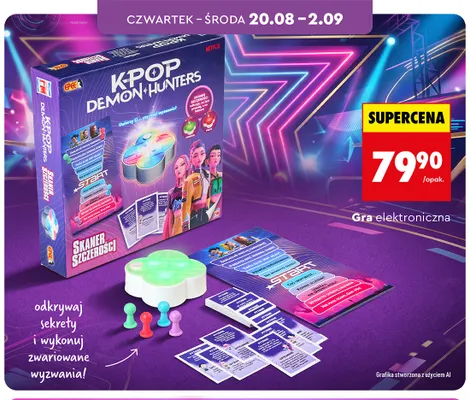 Gra elektroniczna K-Pop Demon Hunters Skaner Szczerości Epee promocja w Biedronka