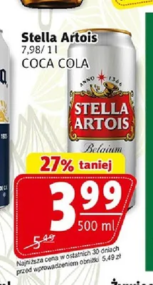 Piwo Stella Artois promocja w Prim Market