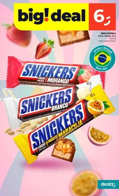 Baton Snickers Branco promocja w Dealz
