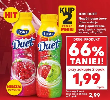 Napój jogurtowy Duet różne rodzaje promocja w Kaufland