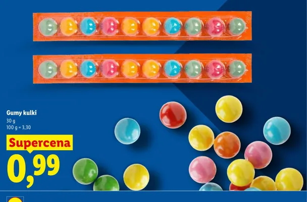 Gumy kulki promocja w Lidl