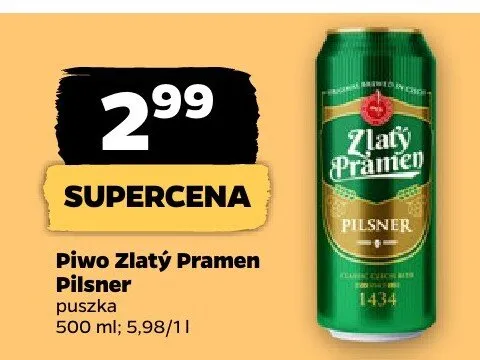 Piwo Pilsner puszka promocja w Netto