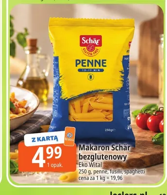 Makaron Schär bezglutenowy fusilli promocja w Leclerc