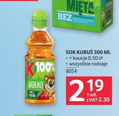 Sok Kubuś promocja w Selgros