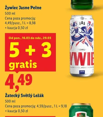 Piwo Žatecký Světlý Ležák promocja w Lidl
