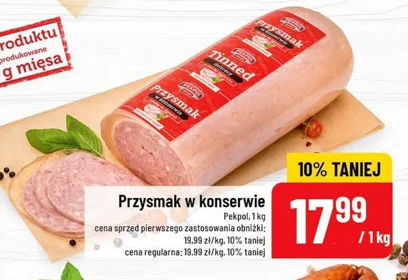 Przysmak w konserwie promocja w POLOmarket