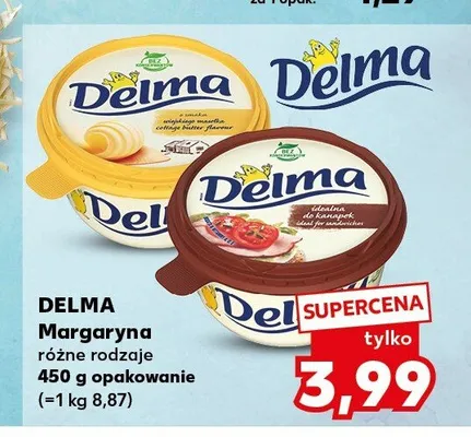 Margaryna Delma do kanapek promocja w Kaufland