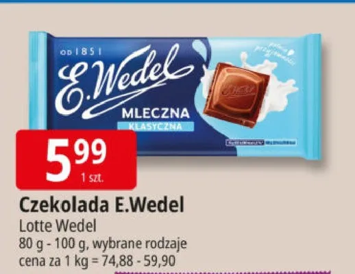 Czekolada promocja w Leclerc