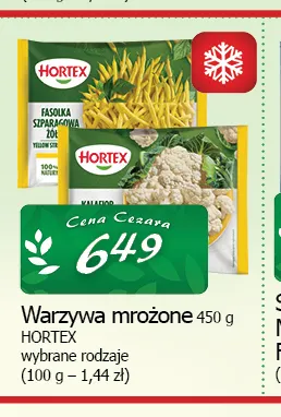 Warzywa mrożone Hortex promocja w CEZAR Delikatesy