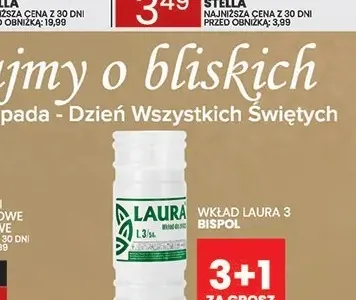 Wkład do zniczy Laura 3 Bispol promocja w Wafelek