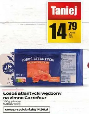 Łosoś atlantycki wędzony na zimno carrefour promocja w Supeco