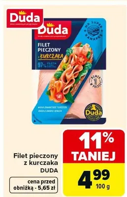 Filet pieczony z kurczaka promocja w Carrefour