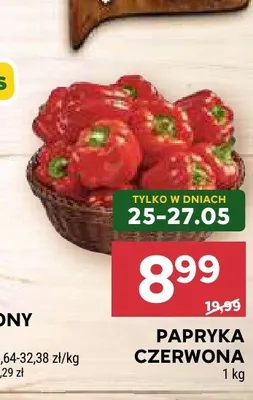 Papryka czerwona promocja w Stokrotka