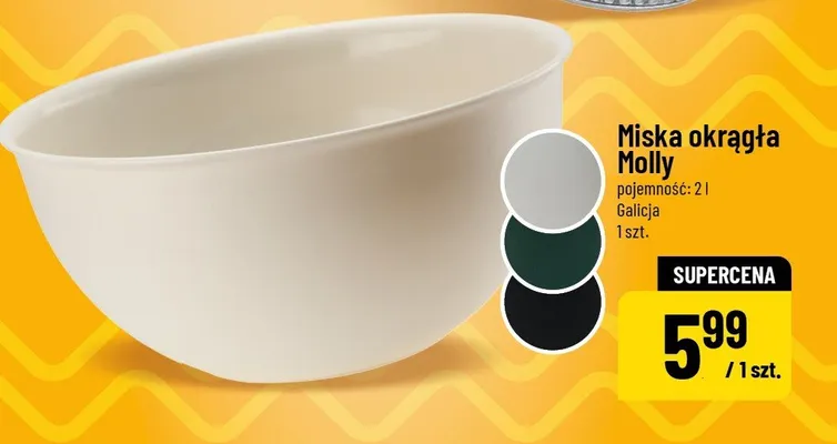 Miska okrągła Molly promocja w POLOmarket