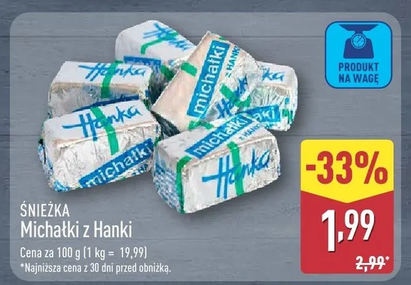 Świeżka Michałki z Hanki promocja w Aldi