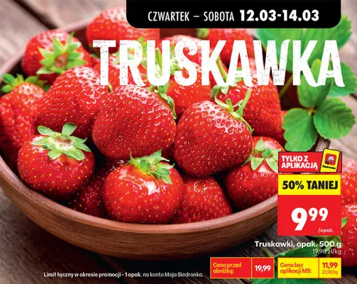 Truskawki promocja w Biedronka