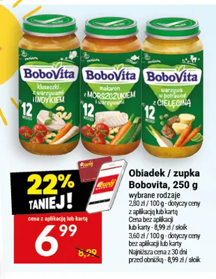 Obiadek BoboVita kluseczki z warzywami i indykiem promocja w Twój Market