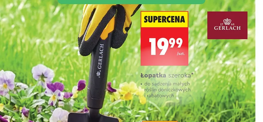 Łopatka szeroka GERLACH promocja w Biedronka