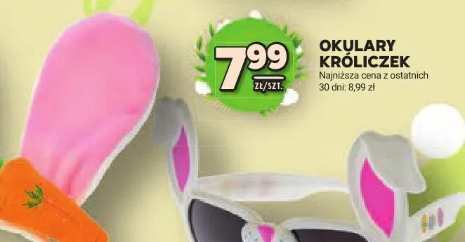 Okulary króliczek promocja w Stokrotka